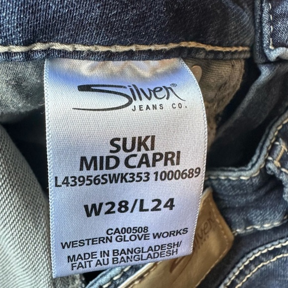 Silver Jeans Co. Suki Mid Capri Cropped Denim - Picture 13 of 14